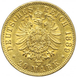 Niemcy, Prusy, 20 marek 1889 A, Wilhelm II, Berlin