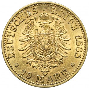 Niemcy, Prusy, 10 marek 1888 A, Fryderyk III, Berlin