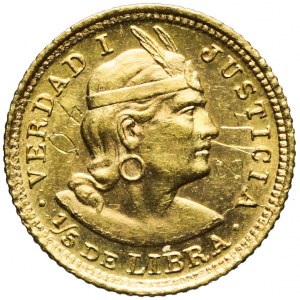 Peru, 1/5 libre 1907