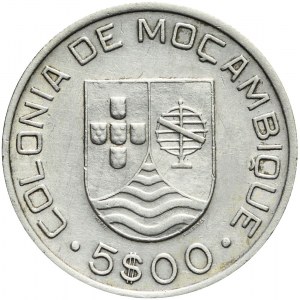 Portugalia Kolonie, Mozambik, 5 escudos 1935
