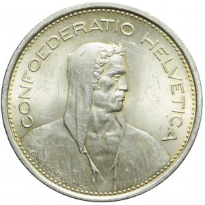 Szwajcaria, 5 franków 1967 B, Berno, mennicze