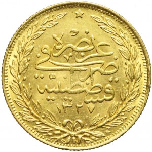 Turcja, Muhammed V, 100 kurush AH1327 rok 3 (1911)