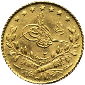 Turcja, Muhammed V, 25 kurush AH1327 rok 6 (1914)