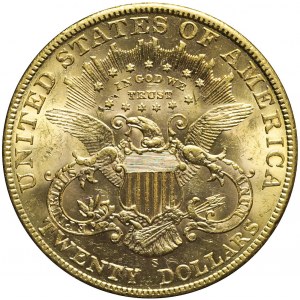 Stany Zjednoczone Ameryki (USA), 20 dolarów 1902 S, Liberty Head, bardzo ładne