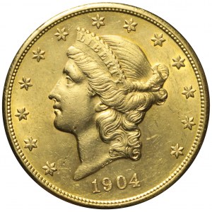 Stany Zjednoczone Ameryki (USA), 20 dolarów 1904 S, Liberty Head, San Francisco