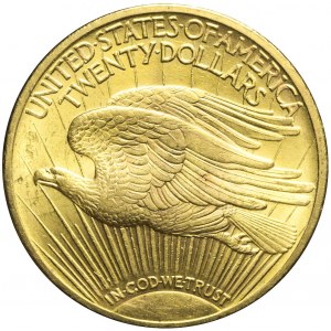 Stany Zjednoczone Ameryki (USA), 20 dolarów 1922, Saint Gaudens, mennicze