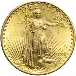 Stany Zjednoczone Ameryki (USA), 20 dolarów 1924, Saint Gaudens, mennicze