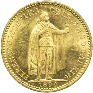 Węgry, Franciszek Józef, 20 koron 1899, Kremnica, piękne