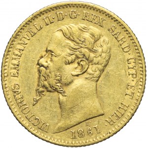 Włochy, Wiktor Emanuel, 20 lirów 1861