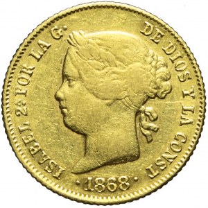 Filipiny, Izabela II, 4 peso 1868