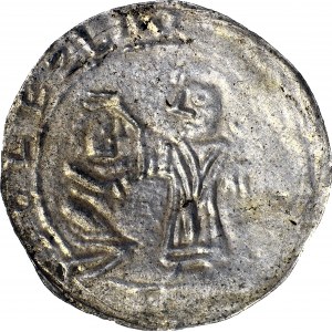 Bolesław III Krzywousty 1107-1138, Brakteat protekcyjny po 1113 r., Kraków