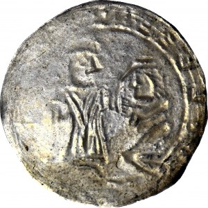 Bolesław III Krzywousty 1107-1138, Brakteat protekcyjny po 1113 r., Kraków