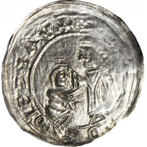 Bolesław III Krzywousty 1107-1138, Brakteat protekcyjny po 1113 r., Kraków