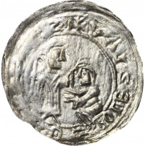 Bolesław III Krzywousty 1107-1138, Brakteat protekcyjny po 1113 r., Kraków