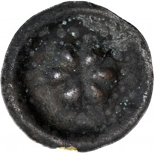 R-, Pomorze zachodnie, Brakteat XIII-XIVw., Stargard, sześcioramienna gwiazda