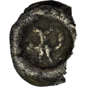 RR-, Ks. Opawskie i Karniowskie, Przemko I 1381-1433, Brakteat, fragment lilii i litera P