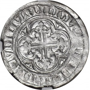 RR-, Zakon Krzyżacki, Winrych von Kniprode 1351-1382, PÓŁSKOJEC, rzadki, MENNICZY