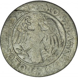 RRR-, Sigismund I. der Alte, Erster Polnischer Trojak 1528, Krakau, Kopf heraldisch links, T50mk, R7