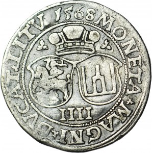 R-, Zygmunt II August, Czworak 1568, Wilno, data oddalona