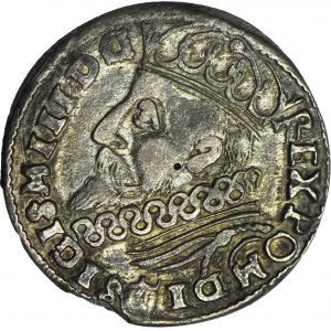 RRR-, Zygmunt III Waza, Trojak 1600 K, typ krakowski, naśladownictwo w dobrym srebrze