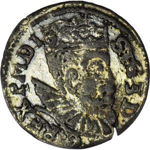 RR-, Zygmunt III Waza, Trojak 1603, anomalny lub naśladownictwo w dobrym srebrze