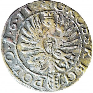 RR-, Zygmunt III Waza, Grosz 1611, fałszerstwo z epoki wysokiej klasy