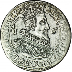 Zygmunt III Waza, Ort 1624/3, Gdańsk, L.RP.R, dwukropek między 2:4 - rzadkie