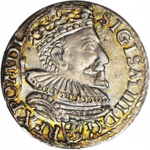 Zygmunt III Waza, Trojak 1594, Malbork, piękny