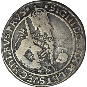 RRR-, Zygmunt III Waza, PÓŁTALAR 1630 H-L, Toruń, T.60mk, R8