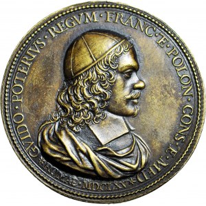 RR-, Medal 1665, Gvido Poterivs - lekarz Jana Kazimierza