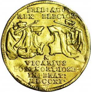 R-, August II Mocny, Dukat wikariacki 1711, R3