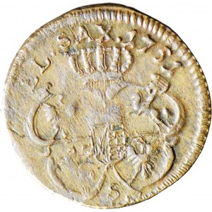 RR-, Augustus III Sas, 1751 Shelter with the letter S, R7