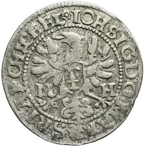RR-, Prusy Książęce, Jan Zygmunt Hohenzollern, Półtorak (grosz), 1615 M-H, bardzo rzadki