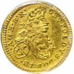RR-, Śląsk, Leopold I, Wrocław, 1/12 DUKATA 1698, mennicze