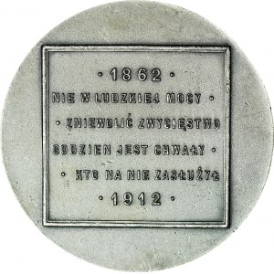 R-, Medal 1912, Aleksander margrabia Wielopolski, SREBRO