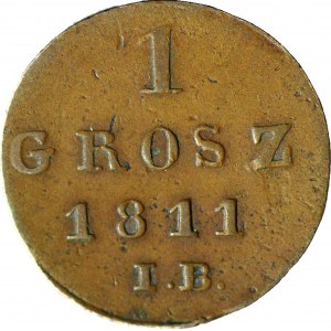 Księstwo Warszawskie, 1 Grosz 1811 IB