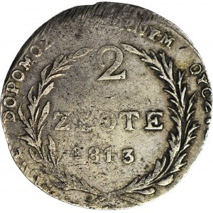 R-, Oblężenie Zamościa, 2 złote 1813