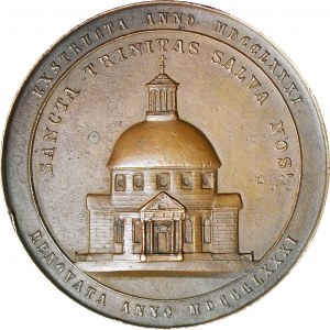 R-, Medal 1881, 100-lecie budowy kościoła ewangelicko-augsburskiego w Warszawie