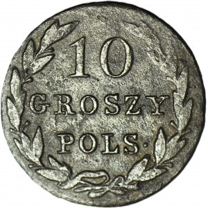 RR-, Królestwo Polskie, 10 groszy 1830 KG, najniższy nakład