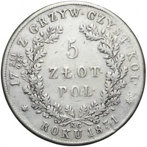 Powstanie Listopadowe, 5 złotych 1831, Warszawa