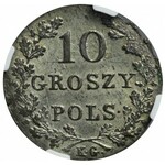 R-, Powstanie Listopadowe, 10 groszy 1831, łapy orła proste, piękne,