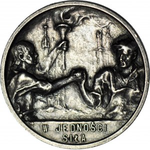 RR-, Medal 1925, 20 rocznica śmierci Stefana Okrzei, SREBRO
