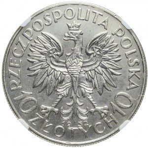 10 złotych 1932, Głowa, Londyn, mennicze