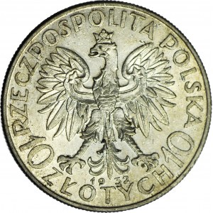 10 złotych 1932, Głowa, Warszawa, mennicza