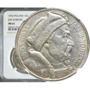 10 złotych 1933, Sobieski, mennicze