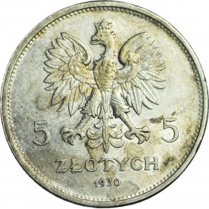 5 złotych 1930, Sztandar, menniczy