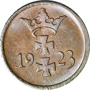 Free City of Gdansk, 1 fenig 1923, minted