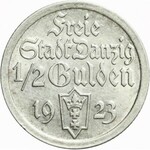 Wolne Miasto Gdańsk, 1/2 guldena 1923, mennicze