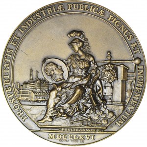 Medal upamiętniający reformę monetarną z 1766 roku, kopia PTN