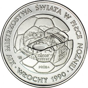 500 złotych 1988, PRÓBA, nikiel, MŚ w Piłce Nożnej Włochy